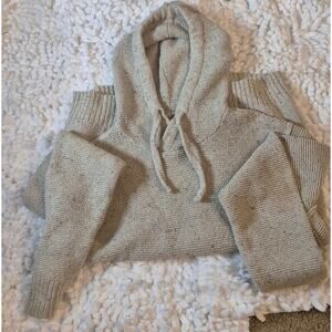 American Eagle Beige Sweater Hoodie Mens Size S